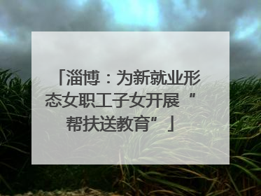 淄博：为新就业形态女职工子女开展“帮扶送教育”